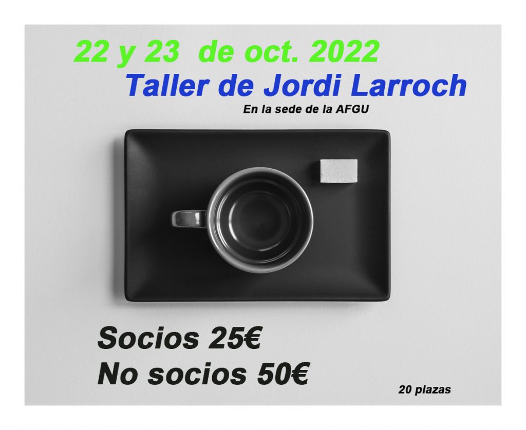 CARTEL DE TALLER JORDI LARROCH 1