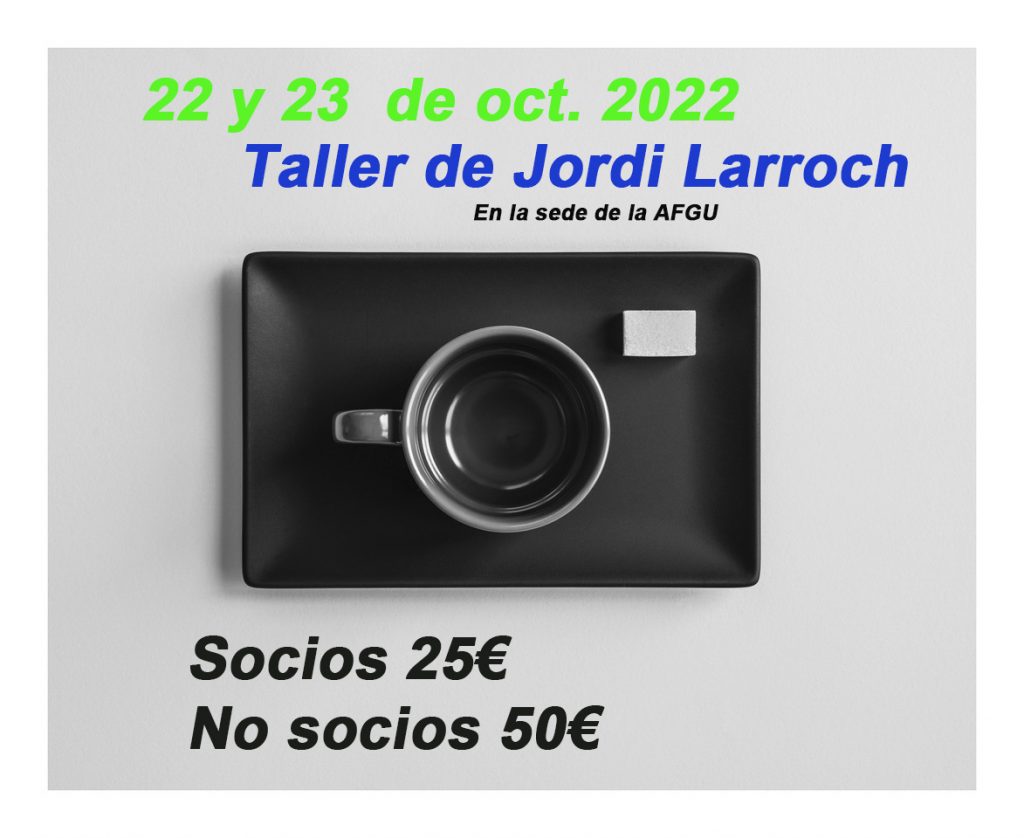 CARTEL DE TALLER JORDI LARROCH