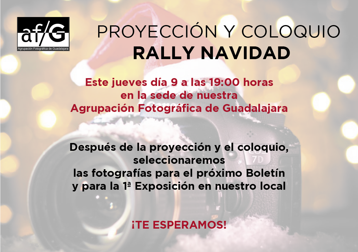 PROYECCION Y COLOQUIO RALLY NAVIDAD 2022