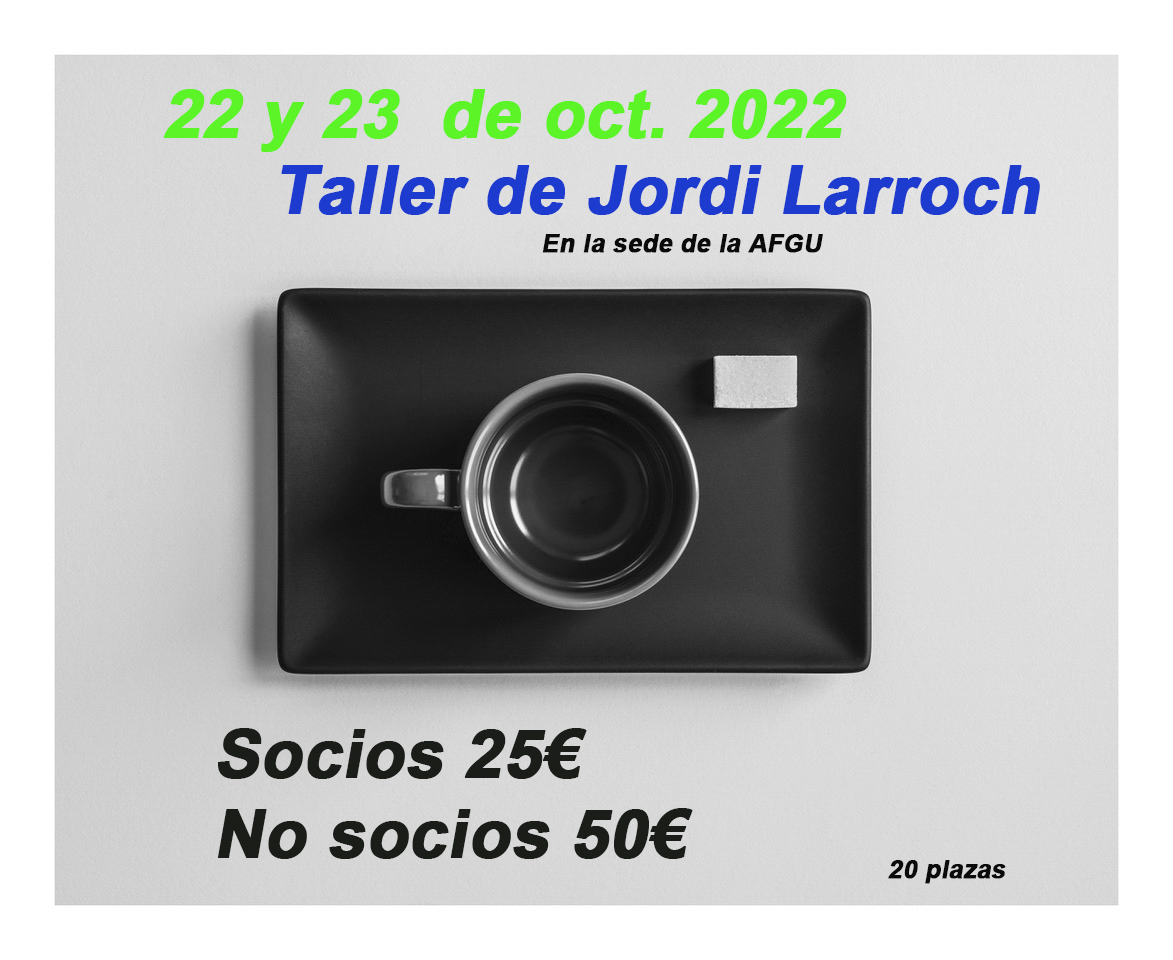 CARTEL DE TALLER JORDI LARROCH